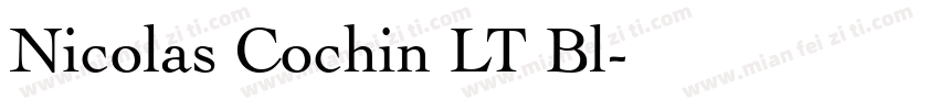 Nicolas Cochin LT Bl字体转换